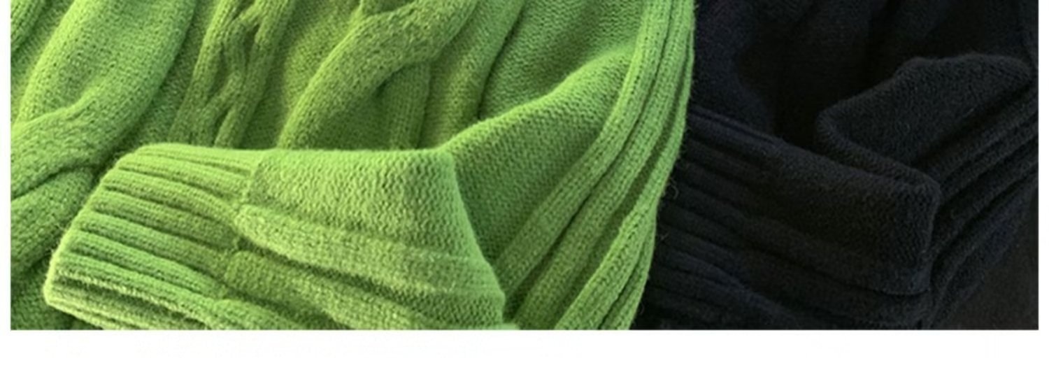 Pull Boy Boy blanc à col en V pour homme, en maille torsadée épaisse et 3D, style rétro tendance et décontracté._voghion.com