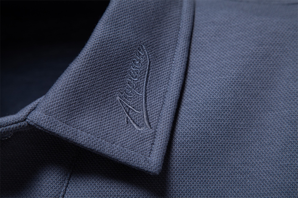 T-shirt garçon printemps-automne, manches longues, col croisé, coupe décontractée, couleur unie, col rabattu tendance_voghion.com