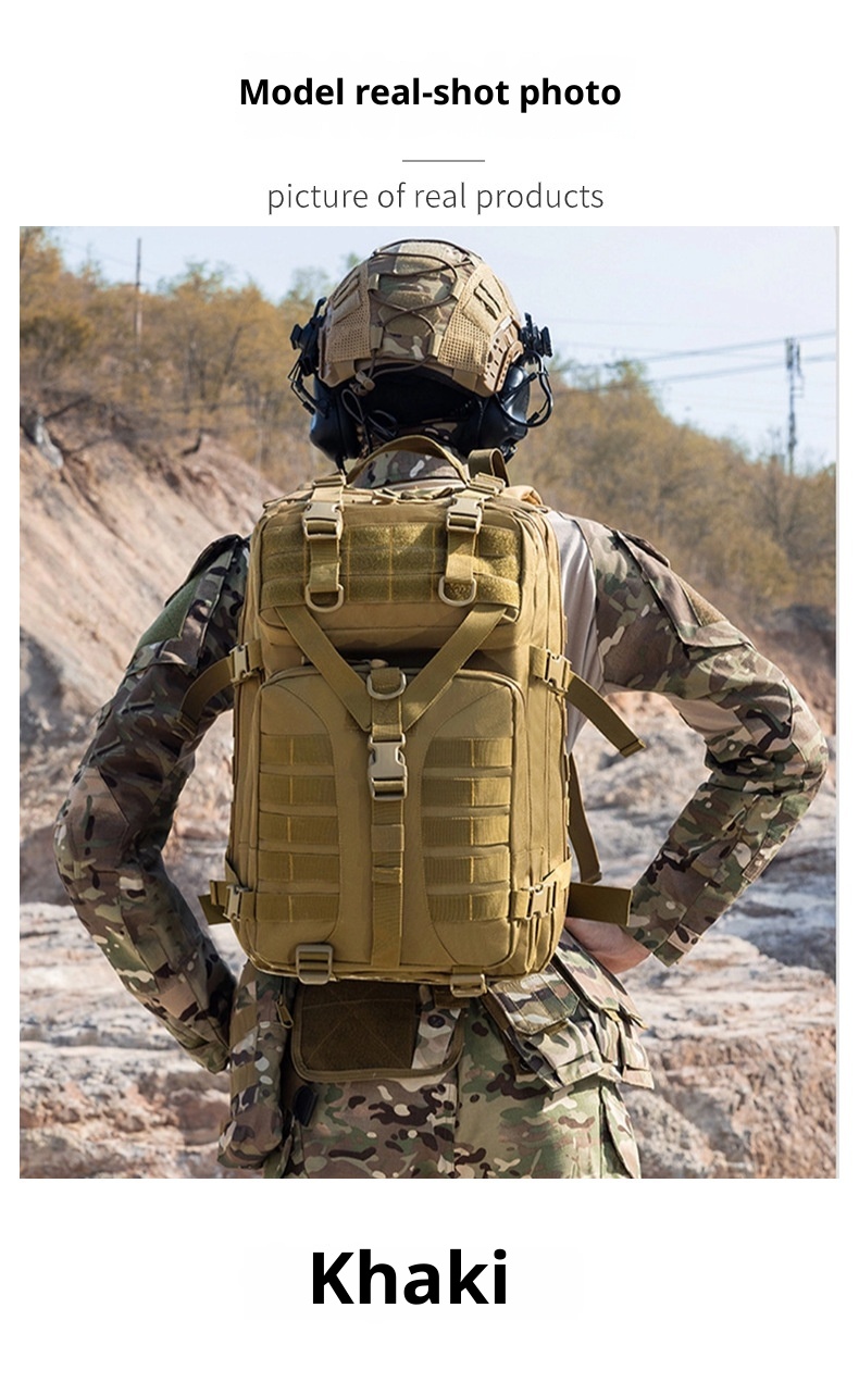 ActiveGo Camouflage Sports Outdoor Hiking Mountaineering Bag Camping Multifunctional Tactical Backpack Large Capacity_voghion.com