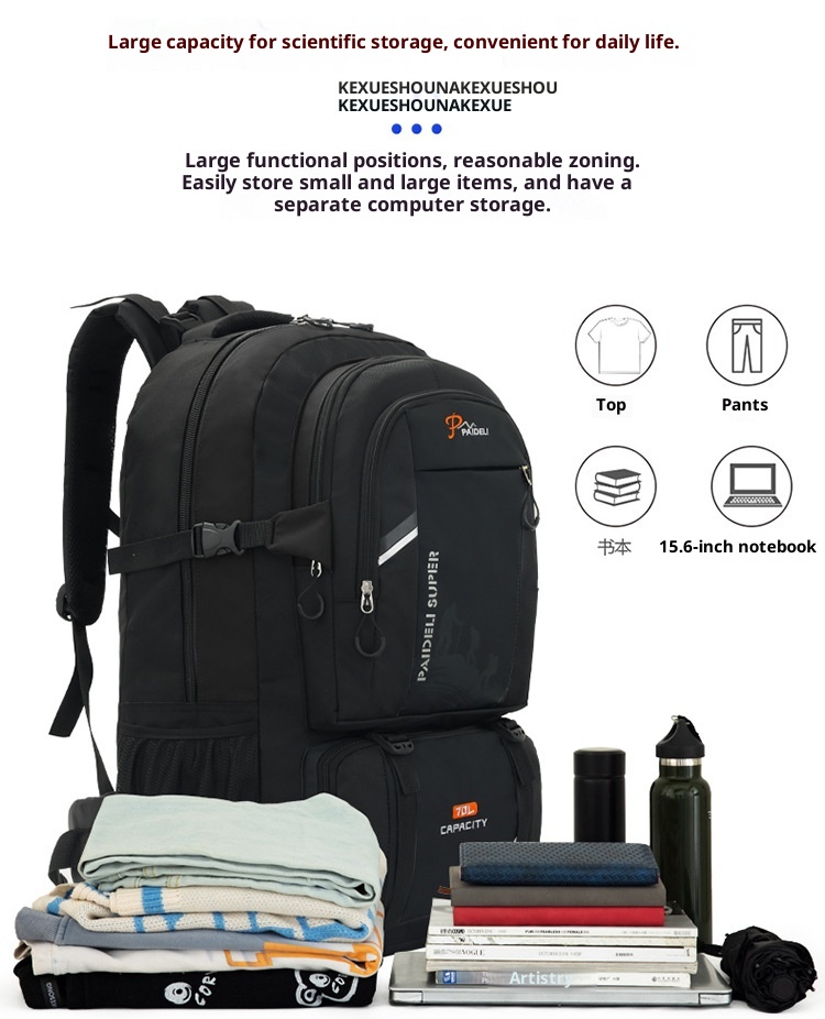 ActiveGo Yeni Büyük Kapasiteli İş Çok Amaçlı Açık Hava Seyahat Bisiklet Çantası Yürüyüş Dağcılık Sırt Çantası_voghion.com