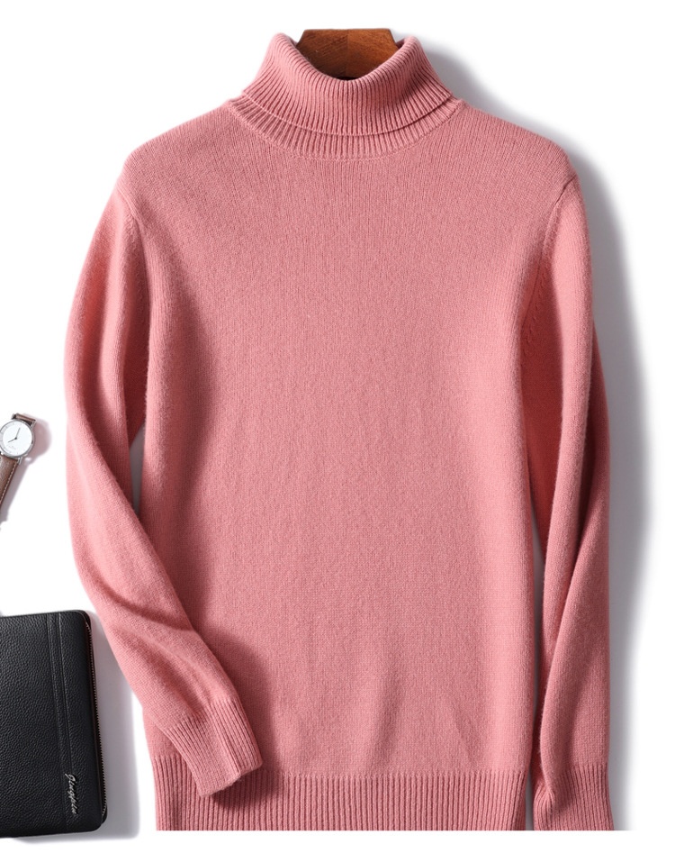 Boy Boy Boy Herren-Rollkragenpullover aus 100 % reiner Wolle, dick gefüttert, Herbst/Winter 2023, Strickpullover aus Kaschmir, lässig und vielseitig_voghion.com