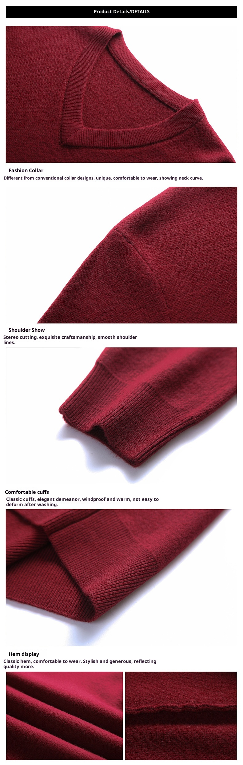 boy Boy Boy Autumn Winter Cashmere For Middle-aged Men V-neck Merino Superfine Wool Thickened Sweater_voghion.com