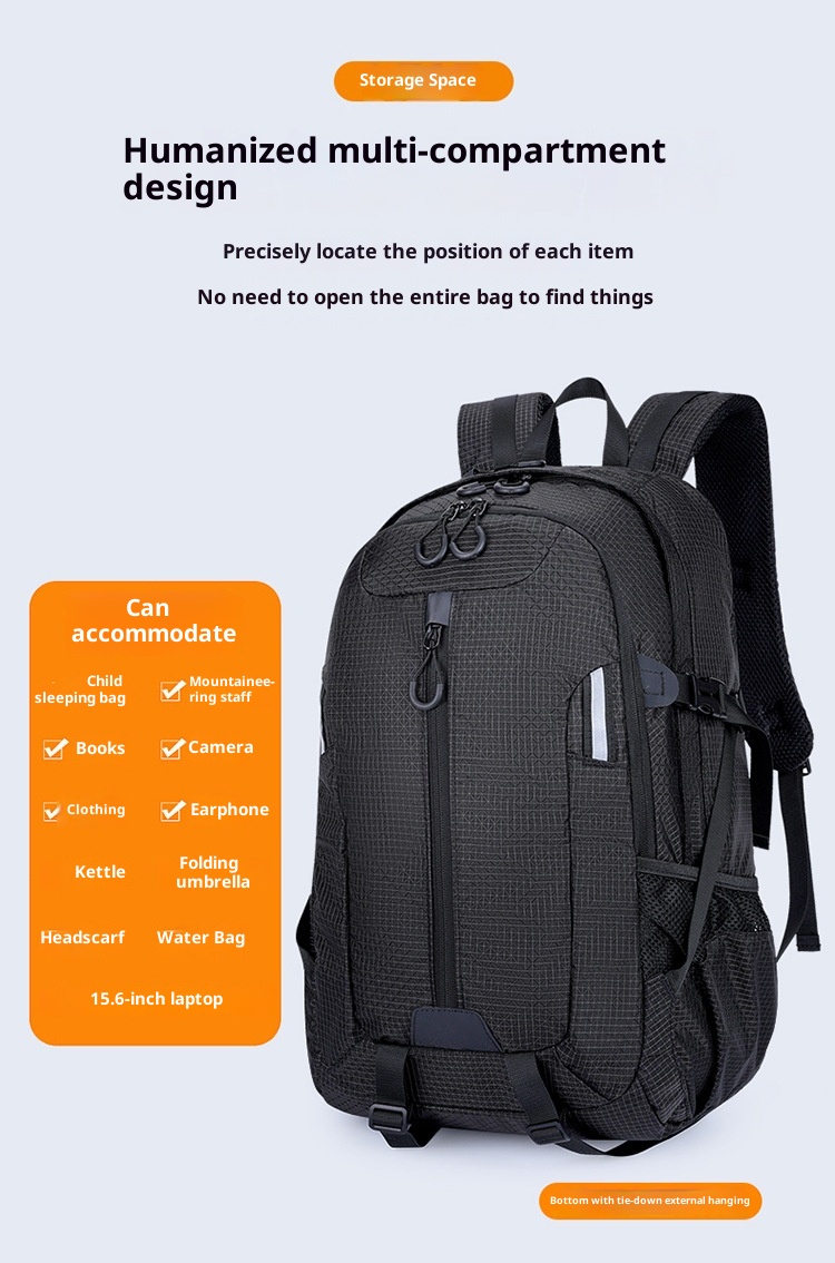 ActiveGo Cross-border New Multifunctional Backpack Large Capacity Hiking Long-distance Climbing Outdoor Sports Double Shoulder_voghion.com