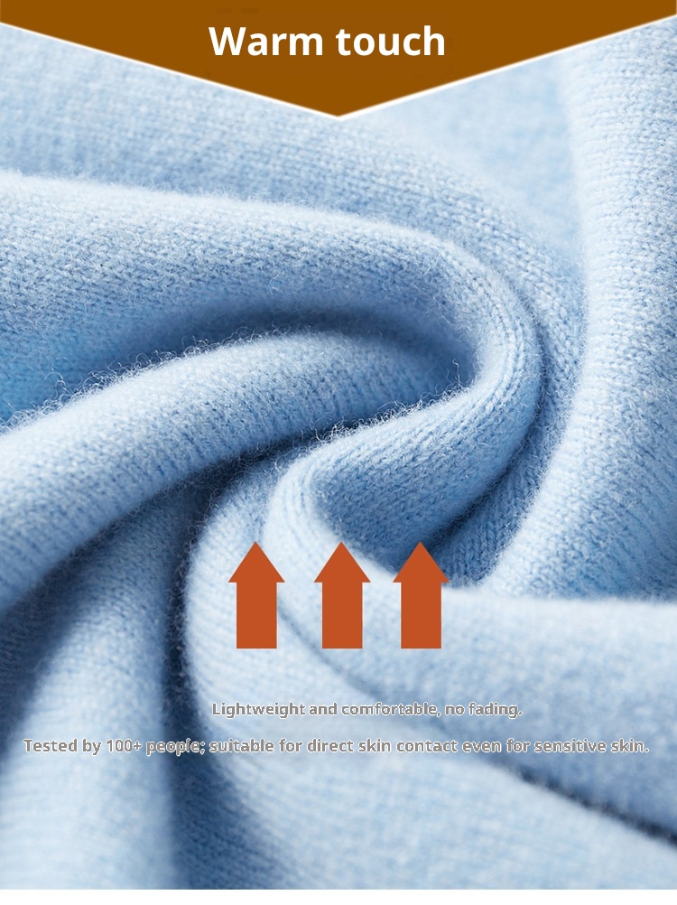 boy Boy Boy First-Line Ready-to-Wear Half Turtleneck Wool Men 2024 New Solid Color Knitted Sweater Loose Warm Pullover Base Shirt_voghion.com