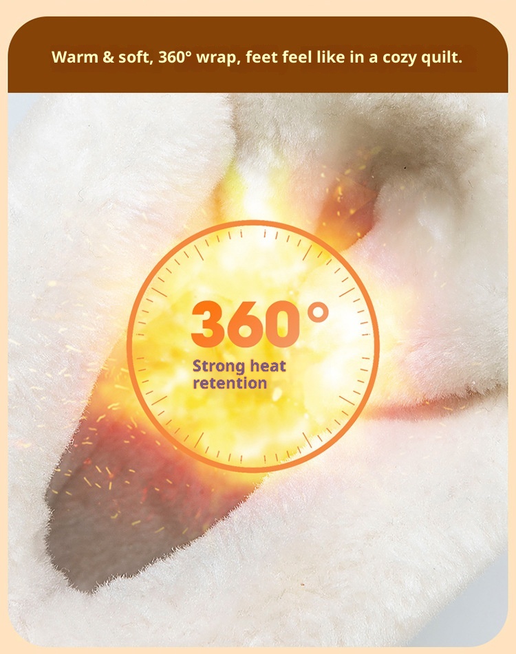 Zees Zees Foreign Trade Export Snow Men' Mid-Calf Women' Winter Fleece-Lined High-Top Warm Ski Boot Northeat Large Cotton_voghion.com