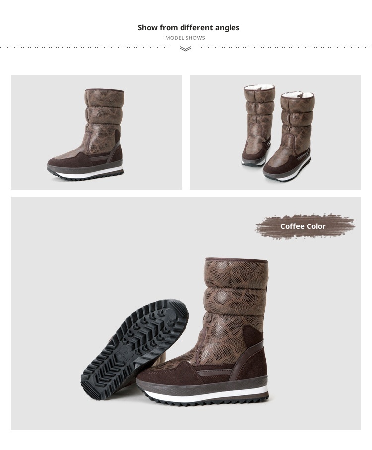 Zees Winter Nieuwe Modetrend Verdikte Sneeuwbestendige Antislip Warme Ski Lichtgewicht Halfhoge Katoenen Schoenen Dames Sneeuwlaarzen_voghion.com