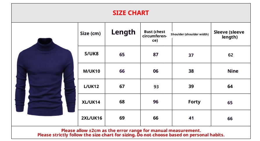 Herrenhemd im europäischen und amerikanischen Stil für Herbst und Winter, Slim Fit, Rollkragenpullover, Strickpullover_voghion.com