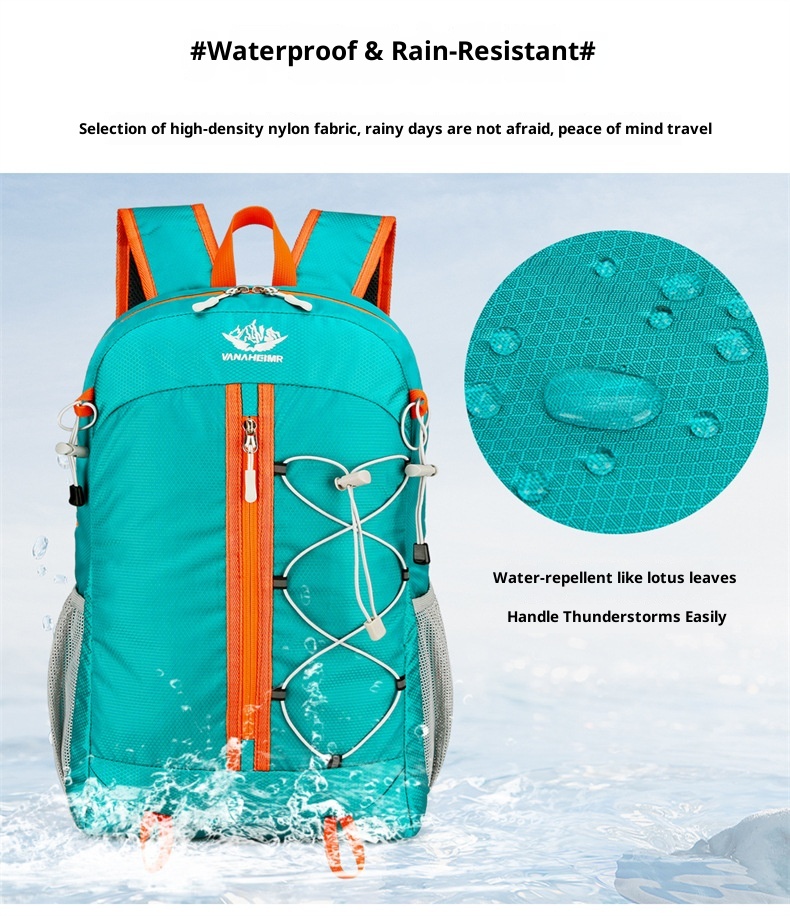 ActiveGo Bergsteiger-, Outdoor- und Radsport-Ultraleichter, multifunktionaler, faltbarer Freizeitrucksack mit großem Fassungsvermögen, ideal zum Wandern_voghion.com