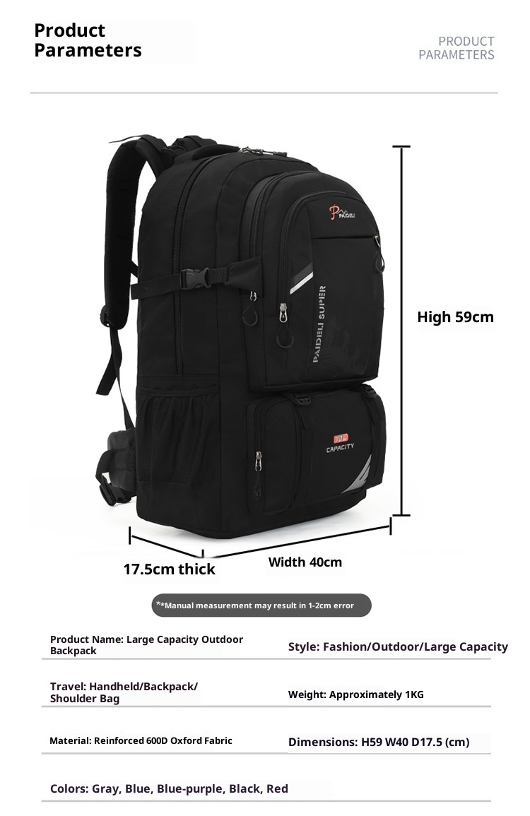 ActiveGo Yeni Büyük Kapasiteli İş Çok Amaçlı Açık Hava Seyahat Bisiklet Çantası Yürüyüş Dağcılık Sırt Çantası_voghion.com