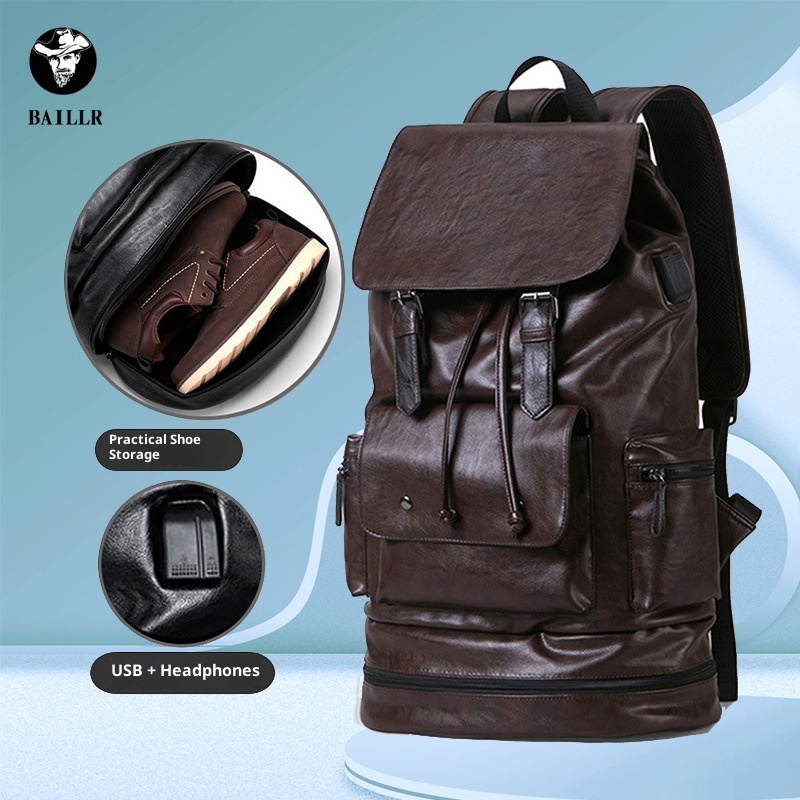 ActiveGo Trendy Business Travel Outdoor Camping Hiking Bag Large Capacity Korean Style Trekking Backpack For Men_voghion.com