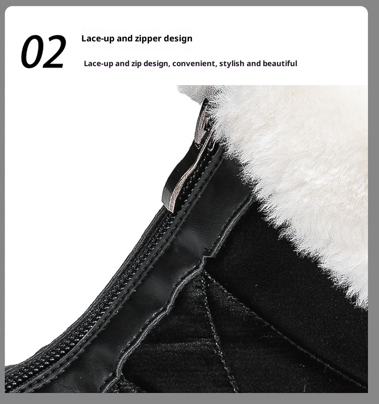 Zees Zees 2024 Winter Snow voor dames Hoge top Buitensporten Katoenen schoenen Skischoenen Grote maat 42 Grensoverschrijdend exclusief_voghion.com