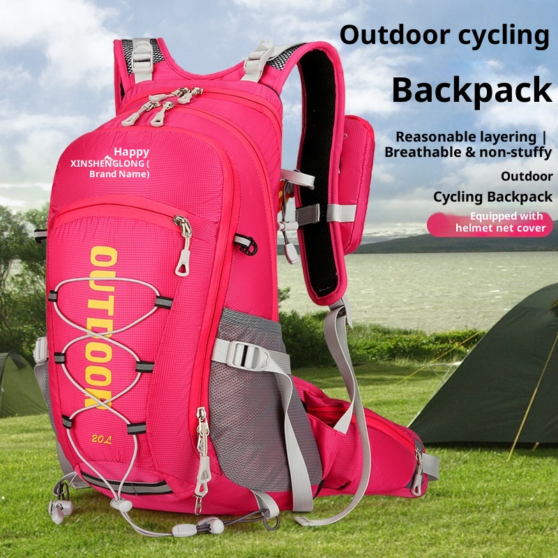 ActiveGo Outdoor Cycling Backpack Large Capacity Portable Water-Resistant Double Shoulder With Floating Frame Travel Hiking Bag_voghion.com