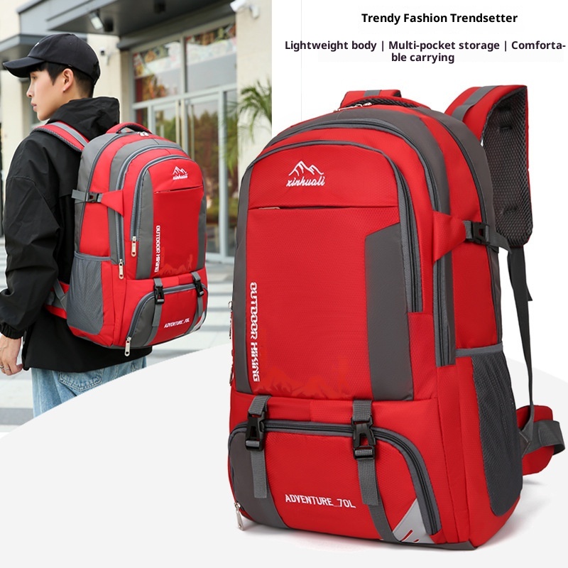 ActiveGo Cross-border Mountaineer Rucksack mit großem Fassungsvermögen (70 l) – Multifunktionaler Rucksack für Camping, Reisen und Wandern_voghion.com