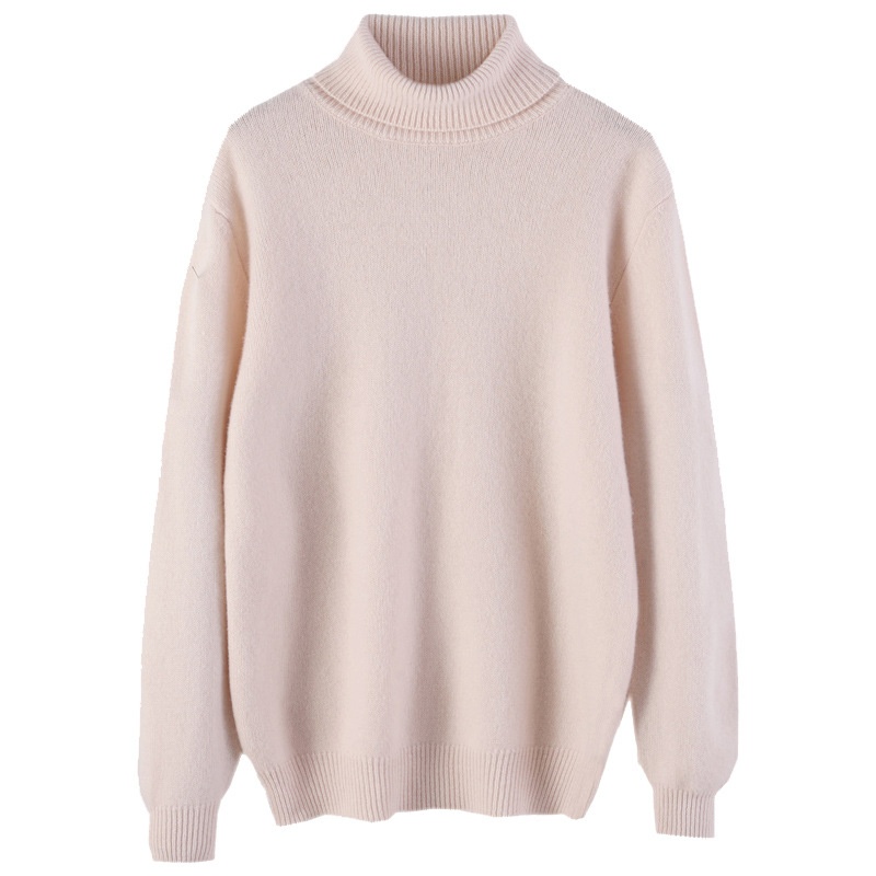 Boy Boy Boy Herren-Rollkragenpullover aus 100 % reiner Wolle, dick gefüttert, Herbst/Winter 2023, Strickpullover aus Kaschmir, lässig und vielseitig_voghion.com