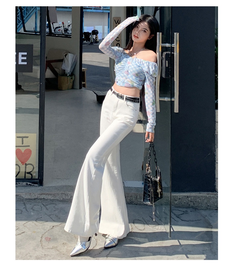 ChicShe Non-Tight Flared Jeans For Women, Autumn New High-Waist Design, Retro Loose Wide-Leg Floor-Length Bell-Bottom Pants_voghion.com