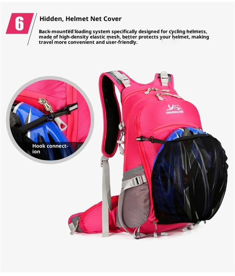 ActiveGo Outdoor Cycling Backpack Large Capacity Portable Water-Resistant Double Shoulder With Floating Frame Travel Hiking Bag_voghion.com