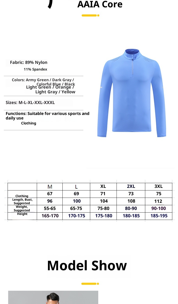 boy Boy Autumn Winter Fitness Top Basketball Running Shirt Casual Outdoor Stretch Quick-Dry Sports T-Shirt Long Sleeve Men_voghion.com