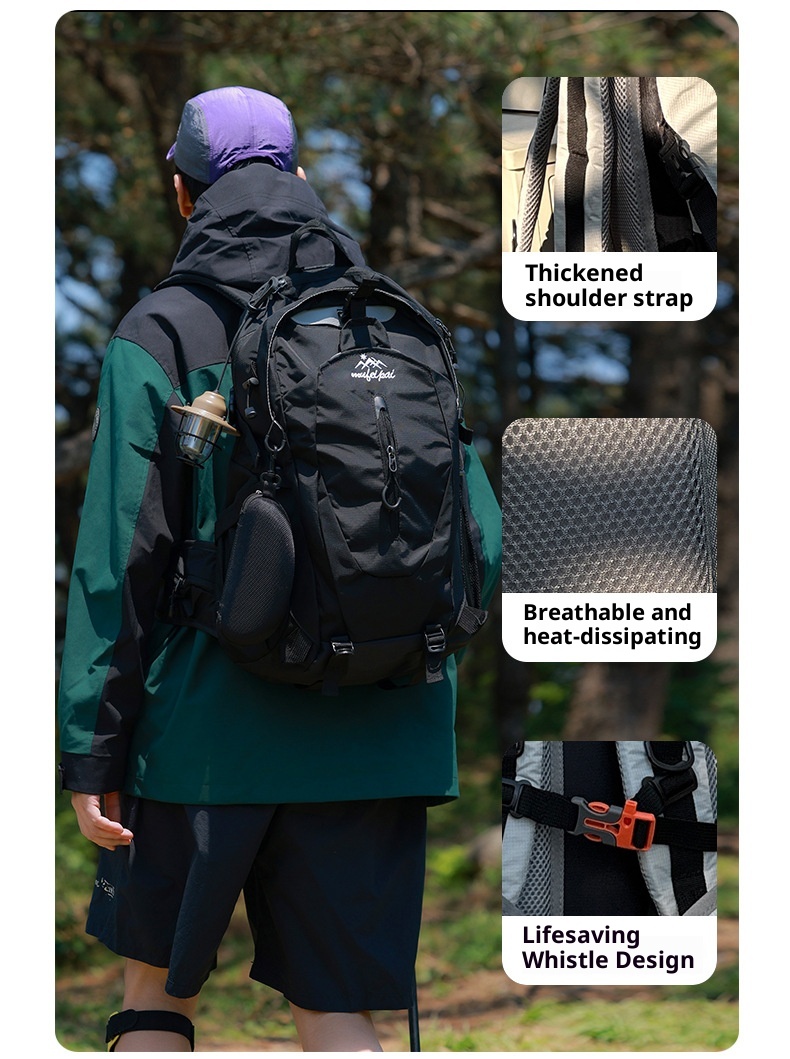 ActiveGo Cross-Border 2025 Travel Fashion Simple Versatile Large Capacity Professional Hiking Backpack_voghion.com