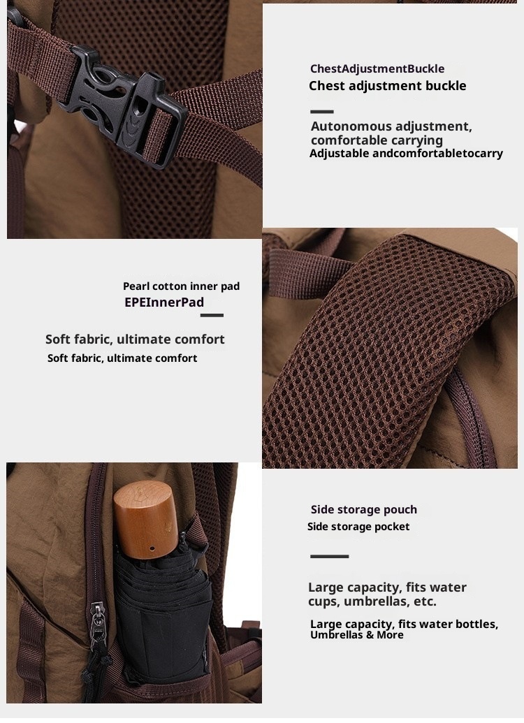 ActiveGo Hiking Ultra-Light Casual Backpack Large Capacity Mountaineering Outdoor Sports Bag_voghion.com