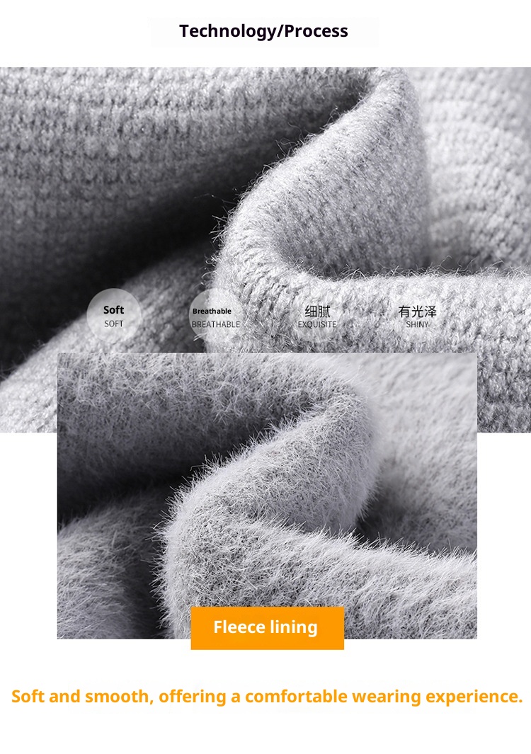 boy Boy Boy Fleece-Lined Men's Two-Piece Shirt Collar 2025 Autumn Winter New Thickened Knitted Sweater For Men_voghion.com