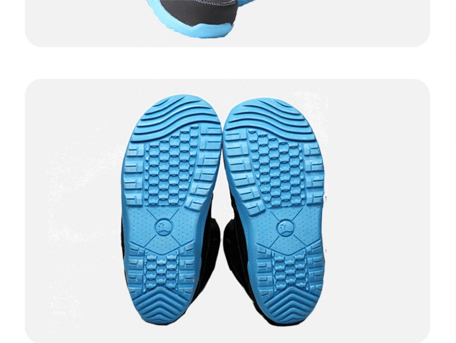 Zees Kinder-Skischuhe für Anfänger mit BOA-Stahlschnalle, schnell anzuziehen, bequem und warm_voghion.com