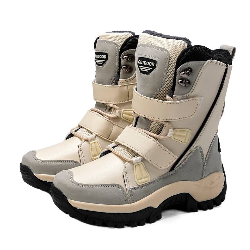 Zees Zees Noordoost Warme Sneeuw Outdoor Skischoenen Katoenen Schoenen Dames Winter Fleece Gevoerd Verdikt Mode Hoge Laarzen Waterdicht_voghion.com