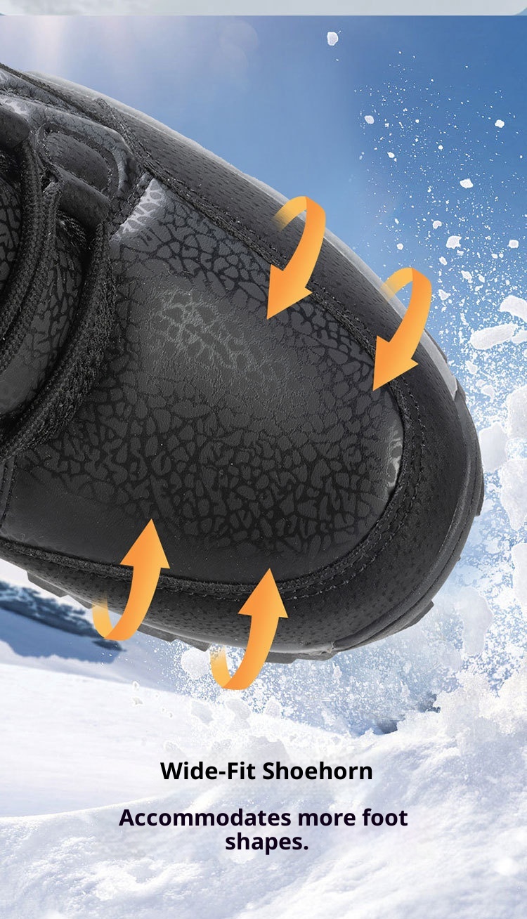 Botas de esqui Zees Winter Snow Outdoor Walking, forradas com lã, grossas e quentes, para casal, ideais para temperaturas extremamente baixas de até -40 graus no nordeste dos EUA._voghion.com