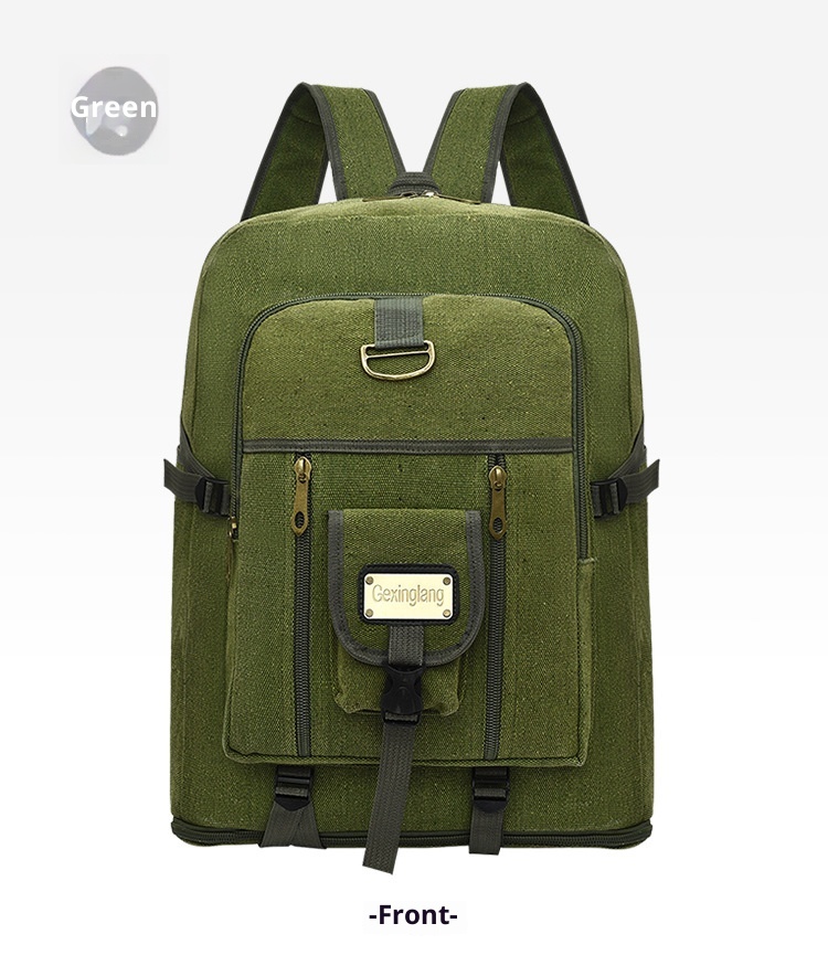 ActiveGo Manufacturer Canvas Capacity Backpack Men And Women Travel Luggage Sports Outdoor Mountaineering Large Bag_voghion.com