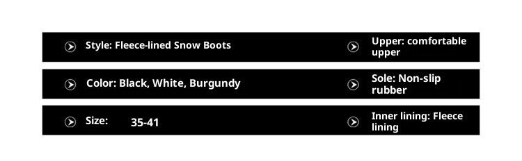 Zees Zees 2024 New Cross-Border Winter Snow Boots For Women, Mid-Calf, Warm, Fleece-Lined, Thickened, Northeast Outdoor Ski Cotton_voghion.com