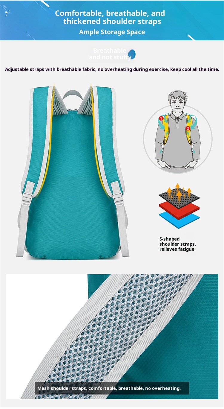 ActiveGo New Men's And Women's Ultra-Light Hiking Cycling Travel Backpack Fitness Outdoor Large Capacity Mountaineering Bag_voghion.com