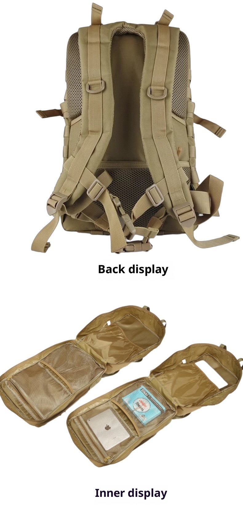 ActiveGo Camouflage Sports Outdoor Hiking Mountaineering Bag Camping Multifunctional Tactical Backpack Large Capacity_voghion.com