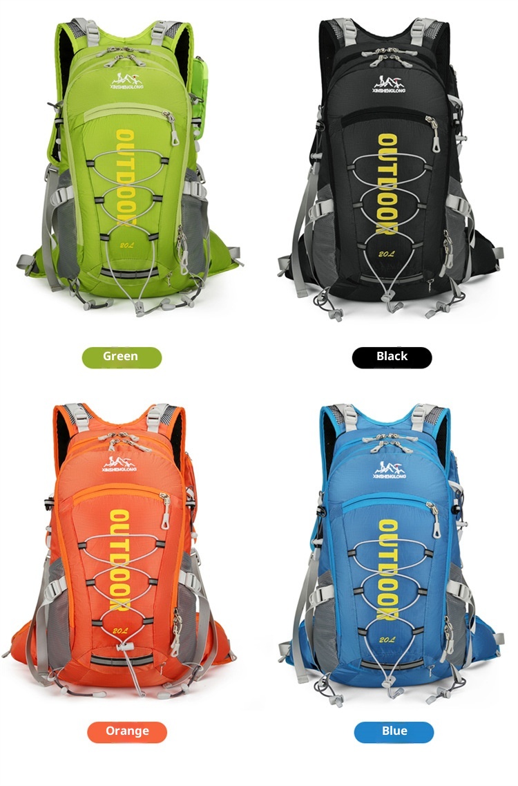 ActiveGo Outdoor Cycling Backpack Large Capacity Portable Water-Resistant Double Shoulder With Floating Frame Travel Hiking Bag_voghion.com