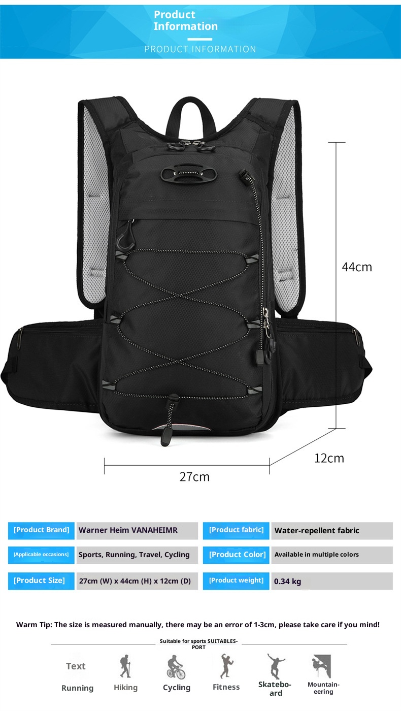 ActiveGo Cross-border 2024 New Cycling Outdoor Hiking Off-road Large Capacity Sports Water Bag Backpack_voghion.com