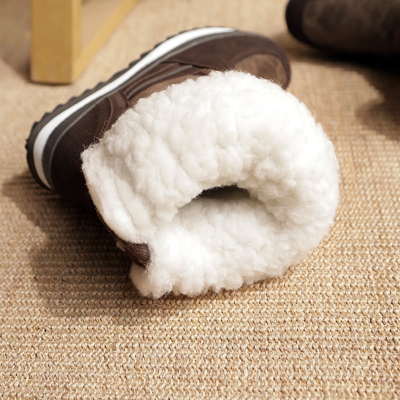 Zees Winter Nieuwe Modetrend Verdikte Sneeuwbestendige Antislip Warme Ski Lichtgewicht Halfhoge Katoenen Schoenen Dames Sneeuwlaarzen_voghion.com