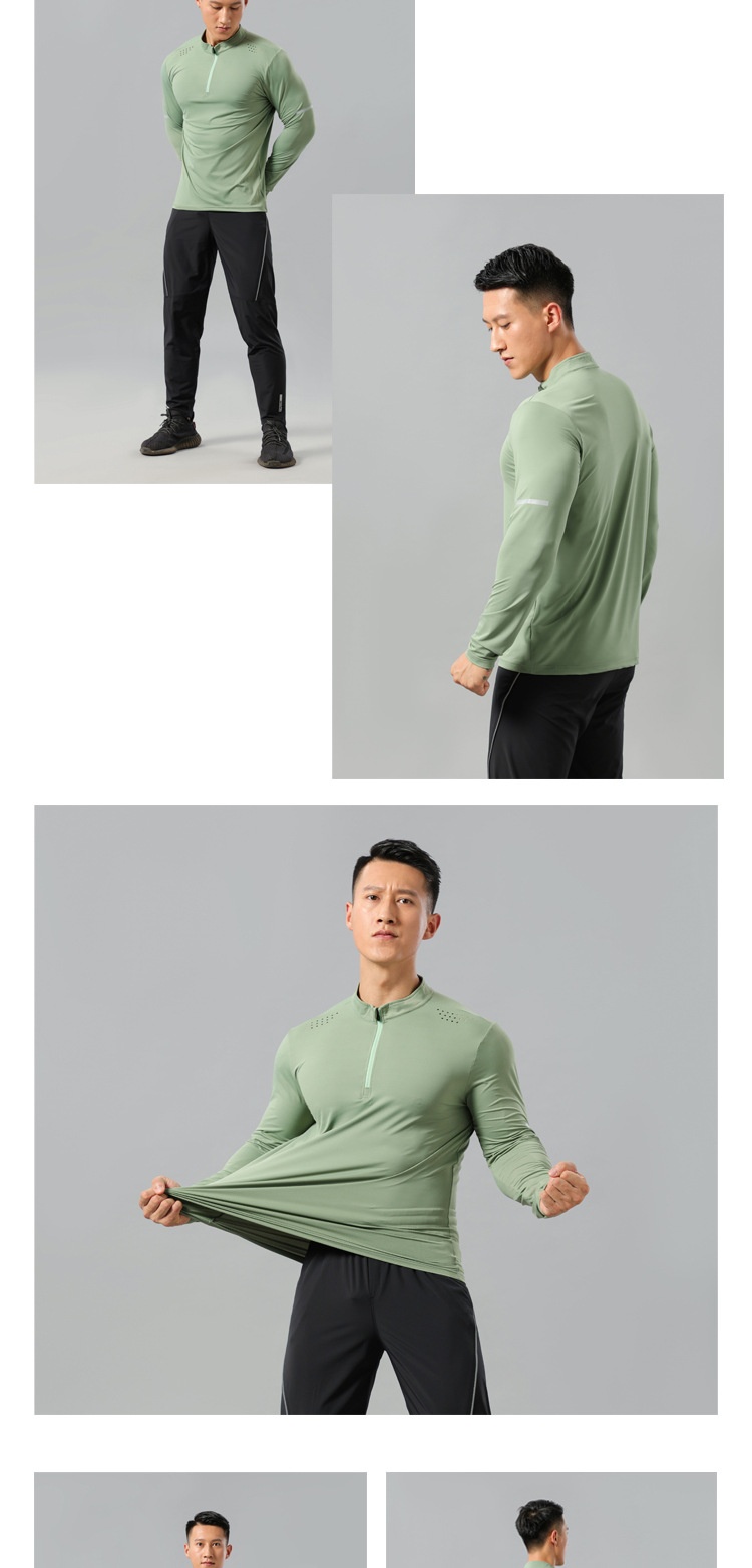 boy Boy Autumn Winter Fitness Top Basketball Running Shirt Casual Outdoor Stretch Quick-Dry Sports T-Shirt Long Sleeve Men_voghion.com