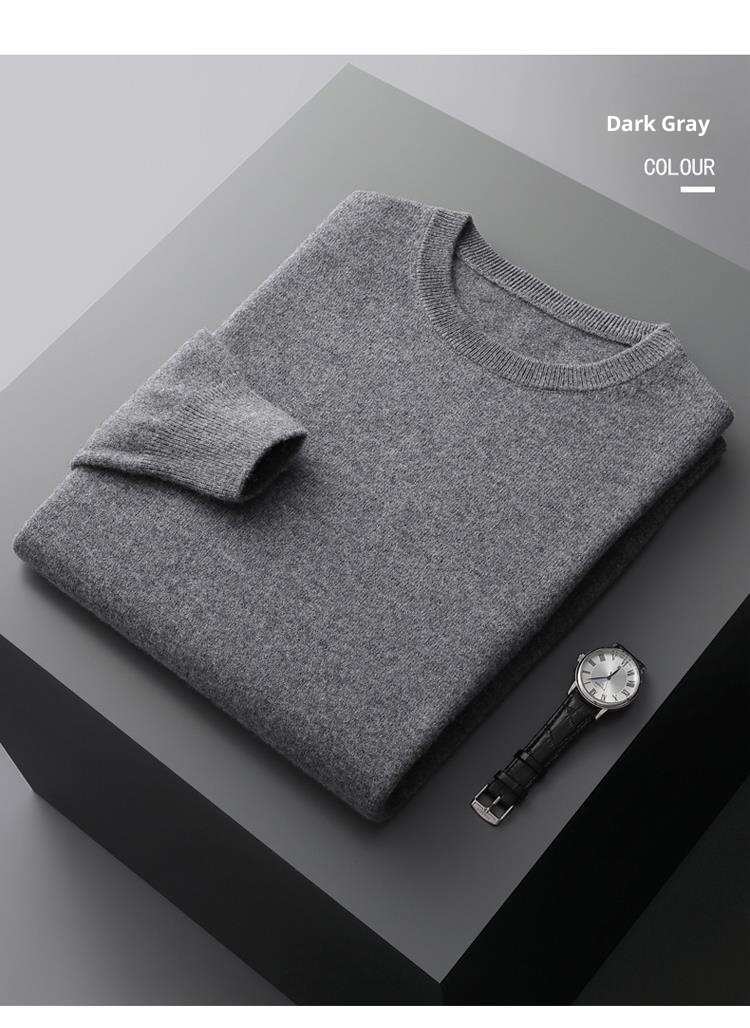 ragazzo Ragazzo Ragazzo 25 Autunno Inverno Prima Linea Pronto da indossare Girocollo Maglione da uomo in lana tinta unita Pullover caldo e largo Base_voghion.com