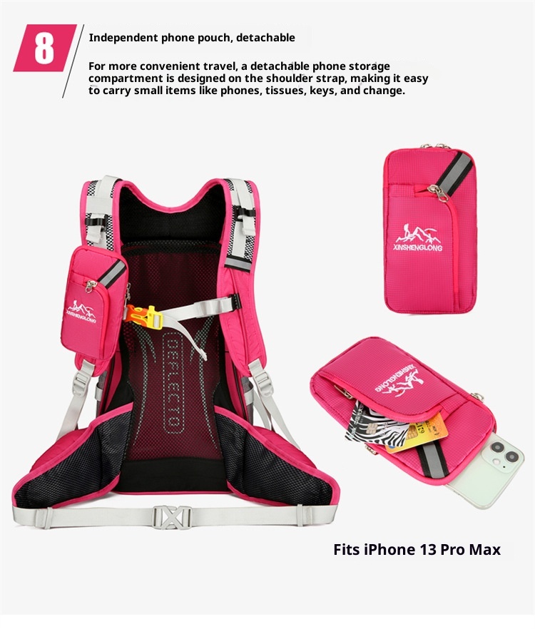 ActiveGo Outdoor Cycling Backpack Large Capacity Portable Water-Resistant Double Shoulder With Floating Frame Travel Hiking Bag_voghion.com