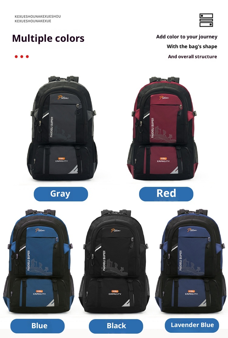 ActiveGo Yeni Büyük Kapasiteli İş Çok Amaçlı Açık Hava Seyahat Bisiklet Çantası Yürüyüş Dağcılık Sırt Çantası_voghion.com