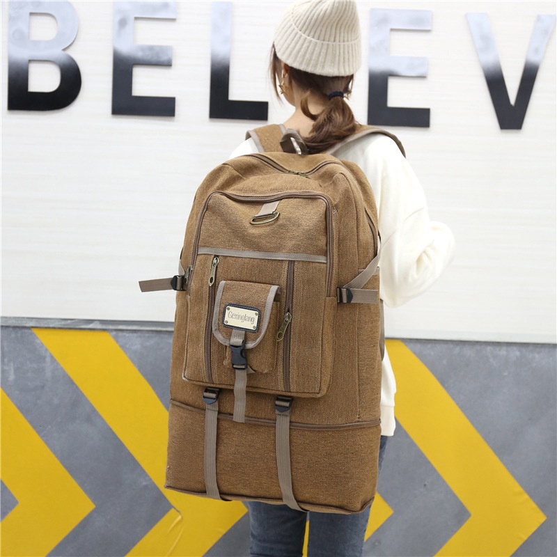 ActiveGo Manufacturer Canvas Capacity Backpack Men And Women Travel Luggage Sports Outdoor Mountaineering Large Bag_voghion.com