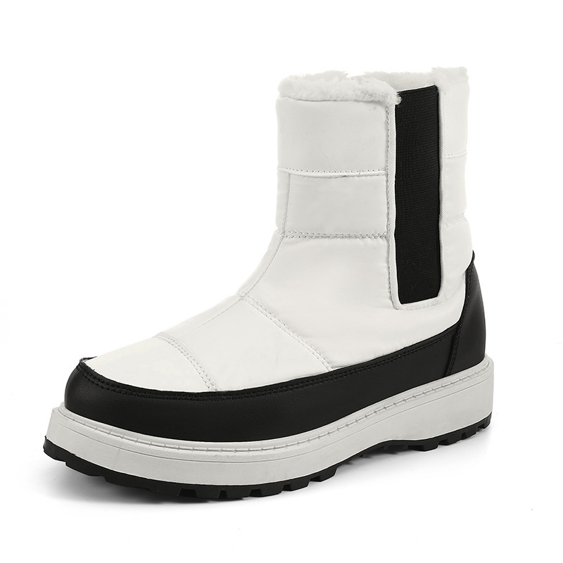 Zees Winter Wasserdichte Anti-Rutsch Schneestiefel Schlupfstiefel Leicht Warme Nordost Ski Baumwollschuhe_voghion.com