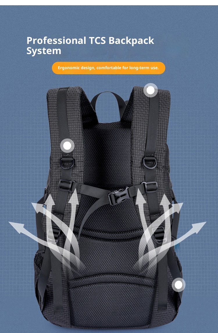 ActiveGo Cross-border New Multifunctional Backpack Large Capacity Hiking Long-distance Climbing Outdoor Sports Double Shoulder_voghion.com