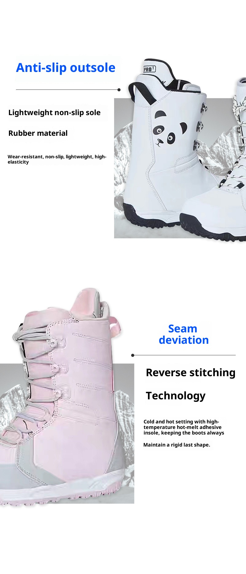 Zees Allround Ski Quick Wear Stalen Draad Gesp Heren En Dames Buitensporten Volwassenen Snowboard Sneeuwschoenen Uitrusting Op Voorraad_voghion.com