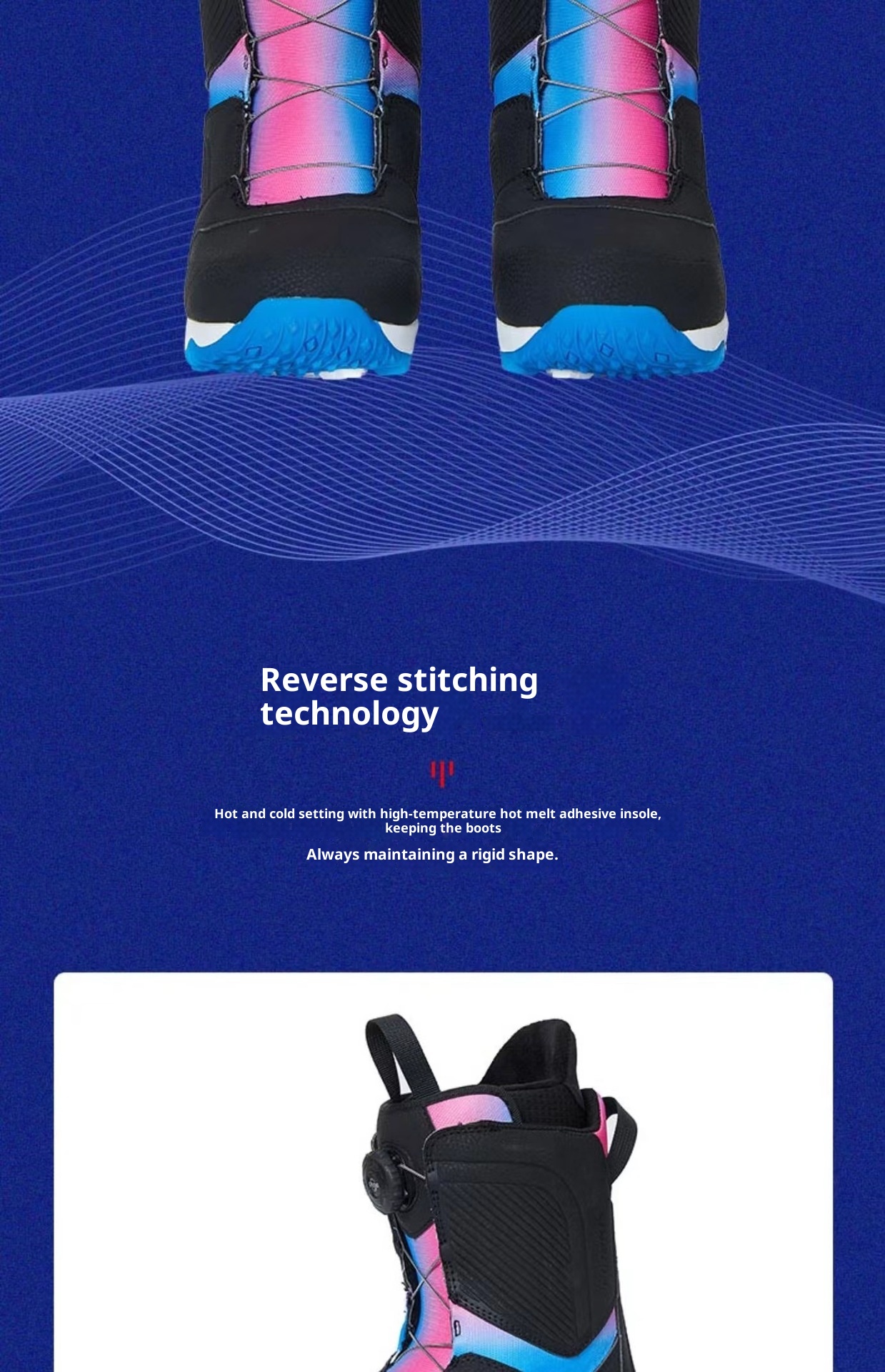 Zees 22 Neue, sofort lieferbare Snowboard-Skischuhe mit Stahlschnalle für Damen – Schnell anzuziehen, stoßdämpfend, rutschfest und warm._voghion.com