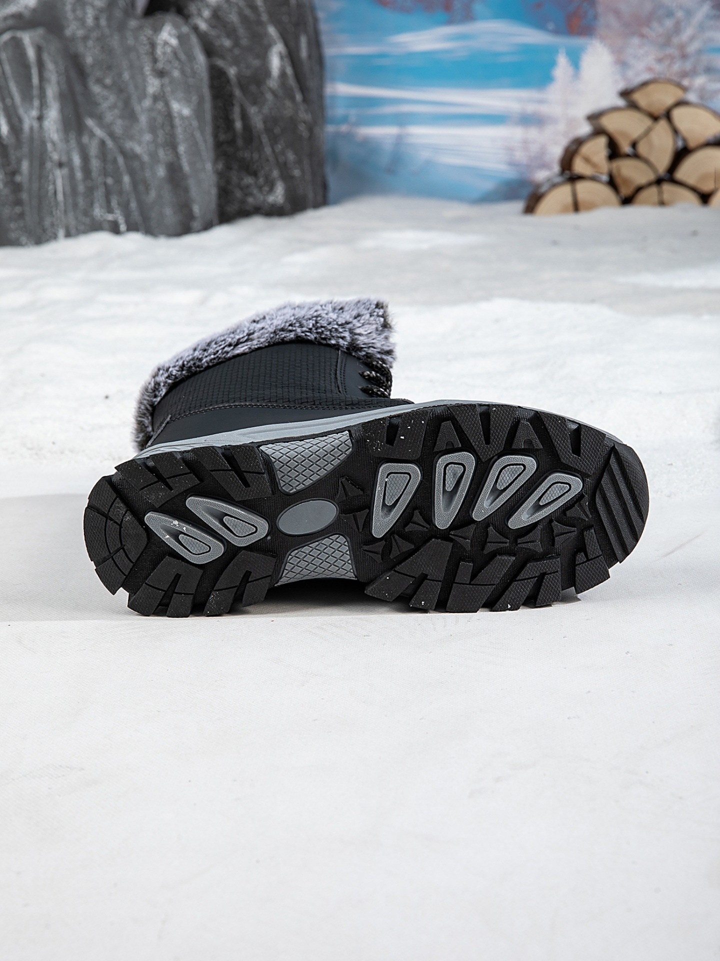 Zees Zees Northeast Snow voor mannen en vrouwen 2025 Winter Fleece-gevoerde, verdikte, warme katoenen schoenen, antislip, waterdicht, outdoor skischoenen_voghion.com