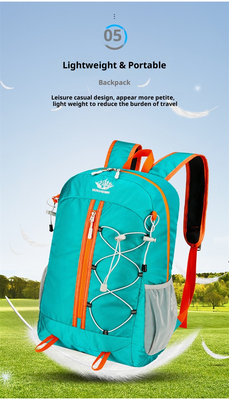 ActiveGo Bergsteiger-, Outdoor- und Radsport-Ultraleichter, multifunktionaler, faltbarer Freizeitrucksack mit großem Fassungsvermögen, ideal zum Wandern_voghion.com