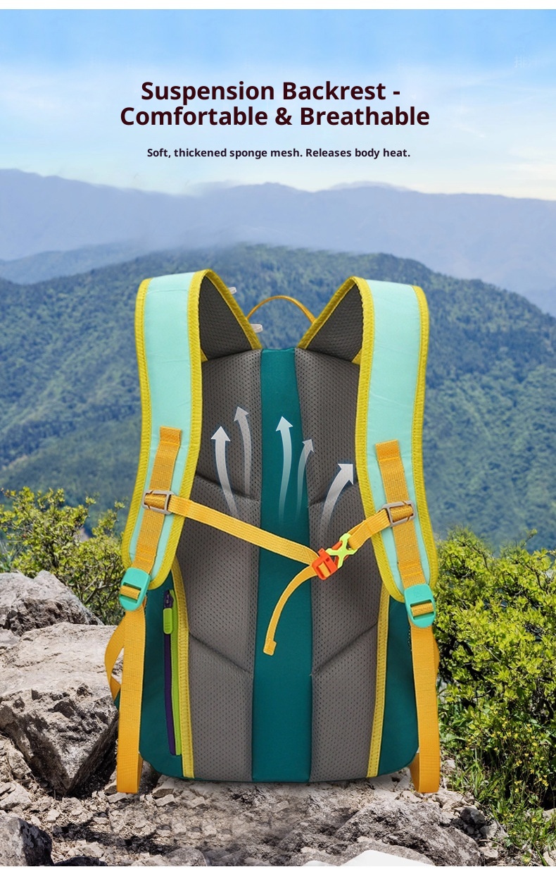 ActiveGo Outdoor Large Capacity Sports Mountaineering Unisex Cycling Hiking Lightweight Waterproof Badminton Backpack_voghion.com