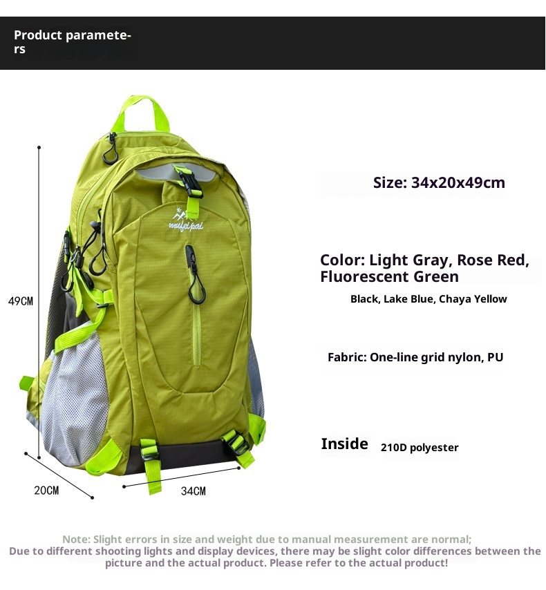 ActiveGo Cross-Border 2025 Travel Fashion Simple Versatile Large Capacity Professional Hiking Backpack_voghion.com