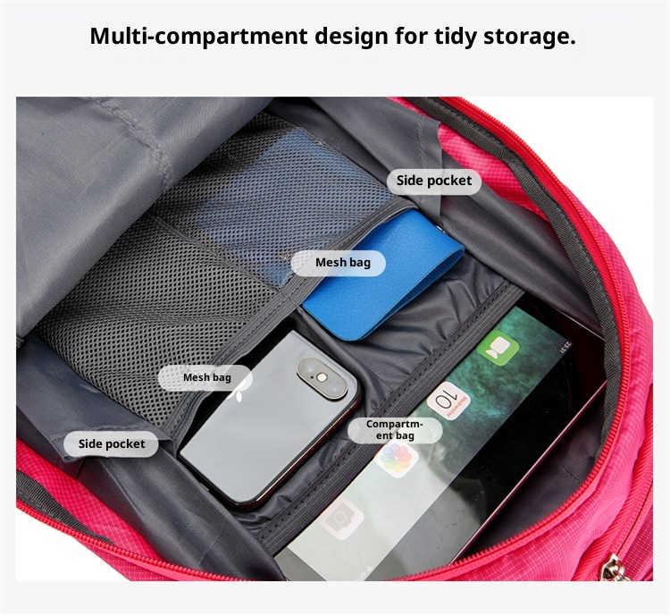 ActiveGo Outdoor Cycling Backpack Large Capacity Portable Water-Resistant Double Shoulder With Floating Frame Travel Hiking Bag_voghion.com