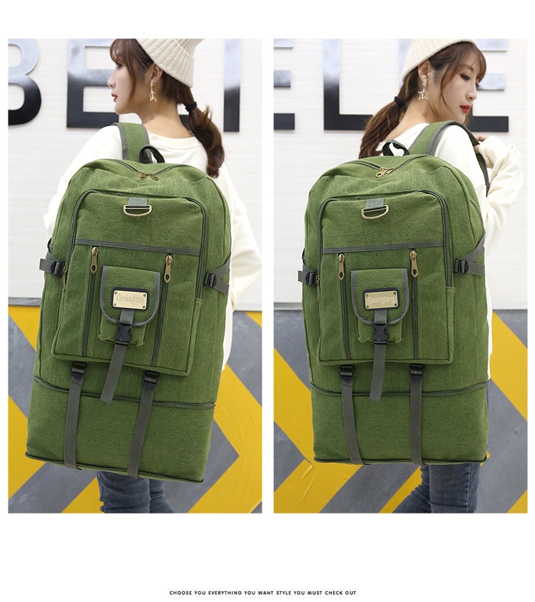 ActiveGo Manufacturer Canvas Capacity Backpack Men And Women Travel Luggage Sports Outdoor Mountaineering Large Bag_voghion.com