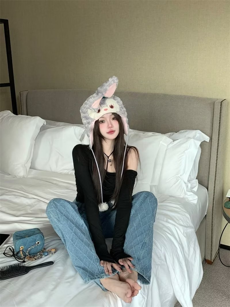 ChicShe Plus Size High Waist Jeans For Women, Trendy Brand 2024 New Japanese Style Plaid Long P, Youth Fashion Summer Thin_voghion.com